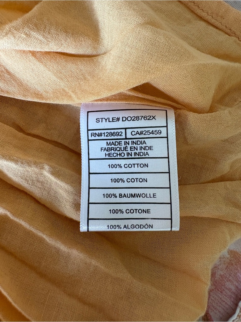 Steve Madden Mustard and Blush Tiered Mini Dress - Picture 6 of 7